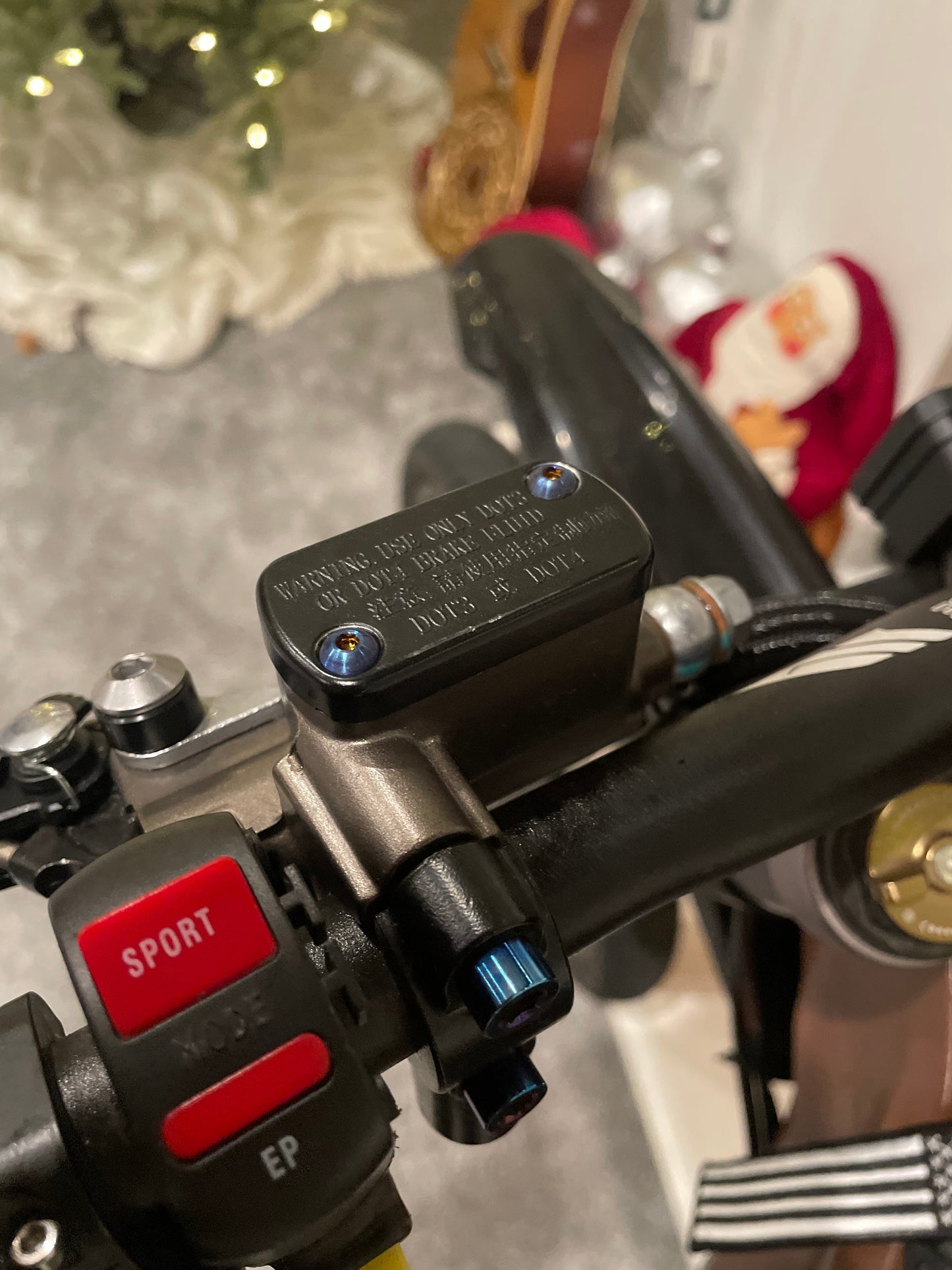 Ultra/Moto brake resovoir titanium(2pc)