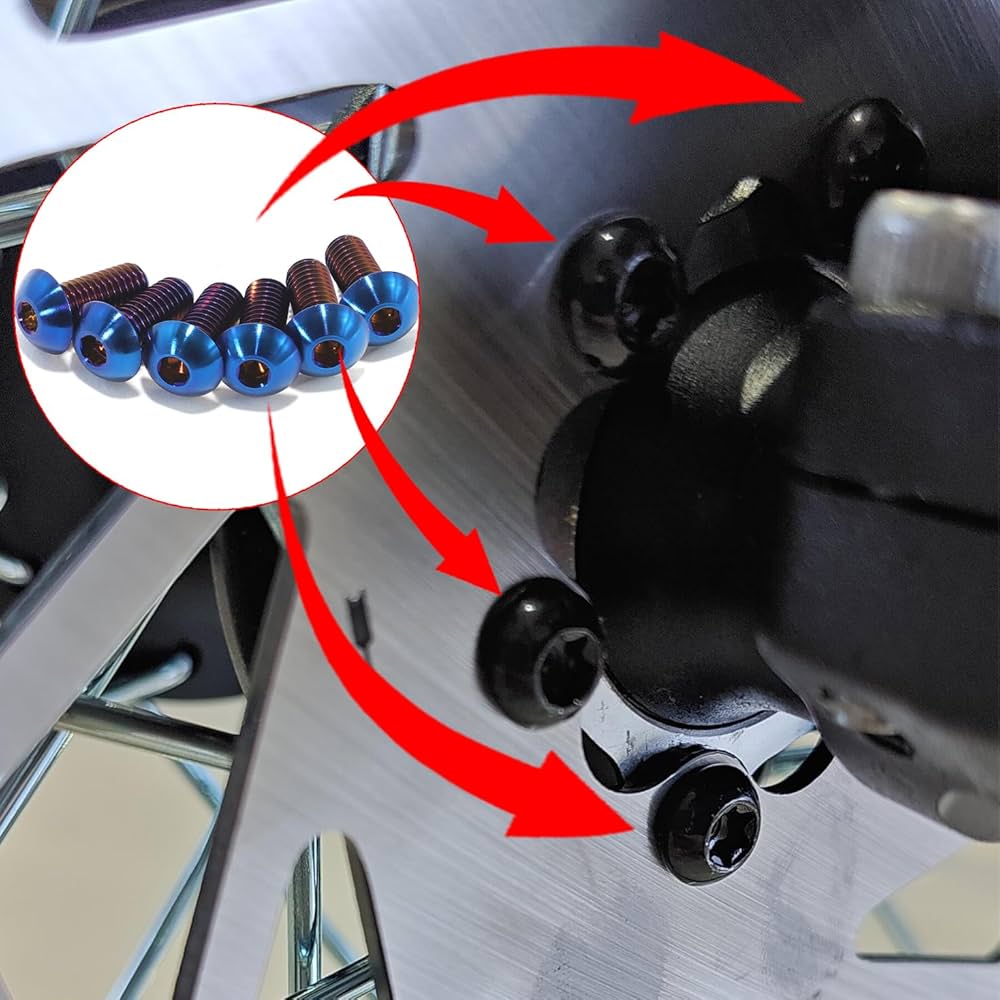 Titanium Bolts for talaria xxx Front Brake Disc