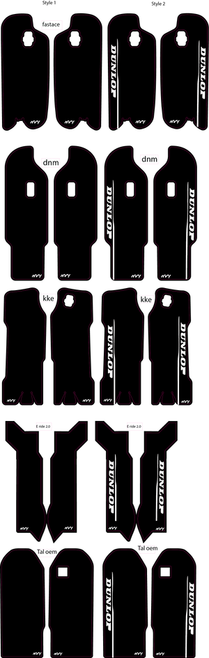 E Bike Fork Guard Decals